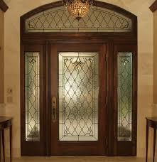 Leaded Glass Entryway Doors