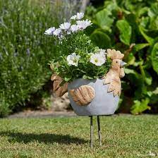 Woodstone Rooster Planter D And M