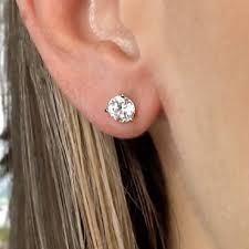 Diamond Earrings Diamond Earrings Actual Size