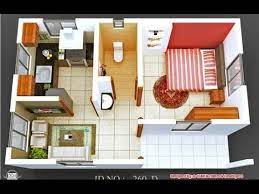 In the kitchen, a combination island and dining area lends utility. 15 One Bedroom Home Design With Floor Plan 1 Bedroom Apartment Floor Plans Youtube