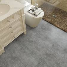 veelike 12 pack l and stick floor tile 12 x12 vinyl flooring grey concrete look vinyl floor tiles waterproof self adhesive removable stick on