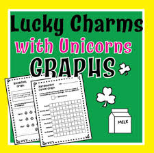 St Patricks Day Lucky Charms Graph With Unicorns Tally Charts Number Line