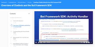 chatbot using the bot framework sdk