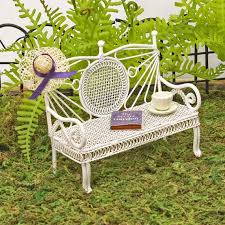 Lazy Days White Garden Bench Purple