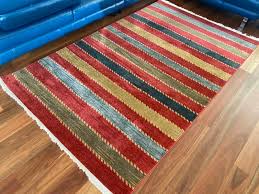 large colourful striped area rug rugs