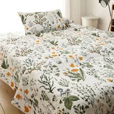 Fresh Pure Cotton Bed Sheet One Piece