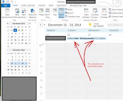 Try changing your view to active appointments and then do it again. Outlook Shows All Day Events In Adjacent Time Zones On Two Days Super User