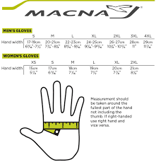 Macna Motorcycle Gear Size Chart Sydney City Motorcycles