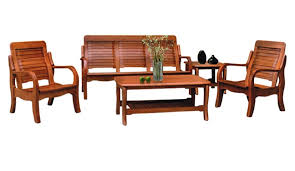 denot solid wood sofa set
