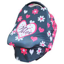 Flower Heart Fitted Car Seat Cover