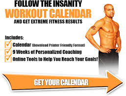 insanity workout calendar extreme