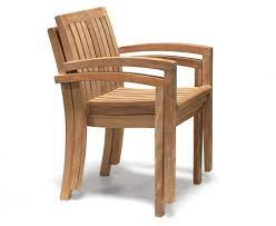 Monaco Teak Wooden Stacking Chair