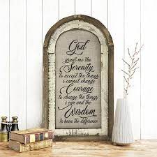 Serenity Prayer Arched Wall Art