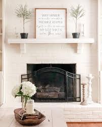 28 White Brick Fireplace Ideas To
