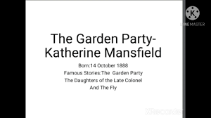 the garden party katherine mansfield