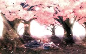 In our group you will find the best animated artworks and anime wallpaper for dessert. Cherry Blossom Painting Landscape Chill Out Anime Hd Wallpaper Wallpaper Flare