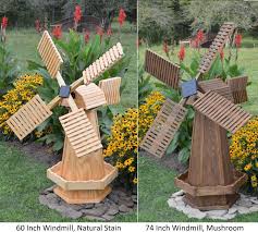 amish made wooden dutch windmill yard