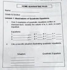 Ilrations Of Quadratic Equations