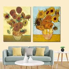 Vase with asters, salvia and other flowers. Ywdecor Vincent Van Gogh Golden Sunflower Poster Print Floral Vase Oil Painting Canvas Art Modern Wall Picture For Living Room Pipa Wall Decor