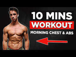 10 min home chest abs workout no