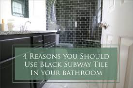 Black Subway Tile In Your Bathroom