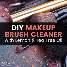 makeup brush cleaner with lemon tea