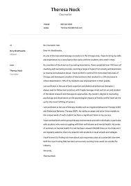 counselor cover letter exles