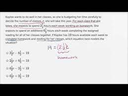Linear Equation Word Problems Basic