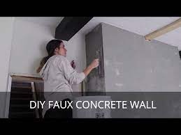 Diy Faux Concrete Wall Cement