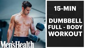 15 min dumbbell full body workout men