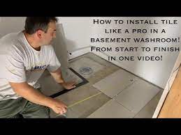 How To Install Tile In A Basement