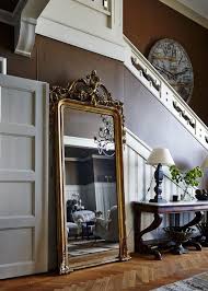 Large Ornate Leaning Mirrors