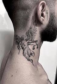 Many men choose their necks for their most meaningful tattoos. Neck Tattoos For Men Neck Tattoo For Guys Mens Shoulder Tattoo Black Ink Tattoos