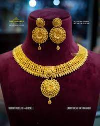 necklace set 24k panchakanya jewellers