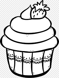 Setelah diunduh, silahkan cetak/print gambar tersebut pada kertas a4. Cupcake Frosting Icing Bakery Coloring Book Cake White Food Png Pngegg