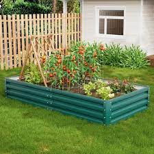 Galvanized Raised Garden Bed Planter