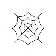 how to draw a spider web