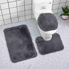 3in1 Bathroom Floor Mats Toilet Seat