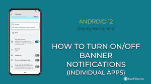 how to turn on off banner notifications