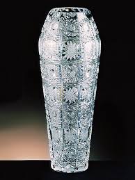 Slim Crystal Cut Vase E Crystal