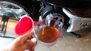 150cc motor and gear oil change in 8