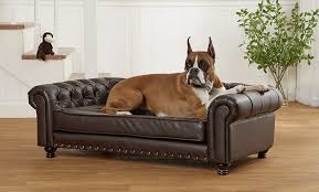 18 Stylish Faux Leather Dog Beds For