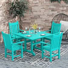 Outdoor Dining Set With Arm Chairs