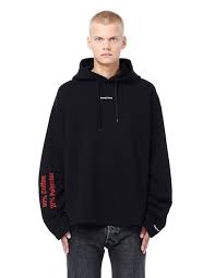 Vetements Black French Terry Hoodie Svmoscow Com