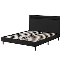 Lusimo Led Black Queen Platform Bed