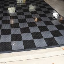 to clean garage puzzle floor tiles