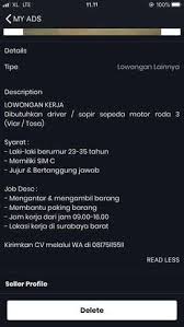 @lowongankerjaindonesia.id klik link untuk pp/iklan loker bit.ly/3bgeplo. Olx Surabaya Lowongan Driver
