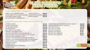 updated olive garden menu s
