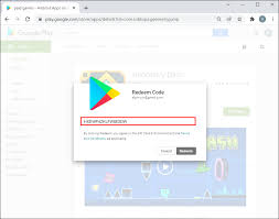 how to redeem a code in google play