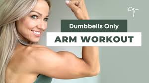 arm workout at home dumbbells only